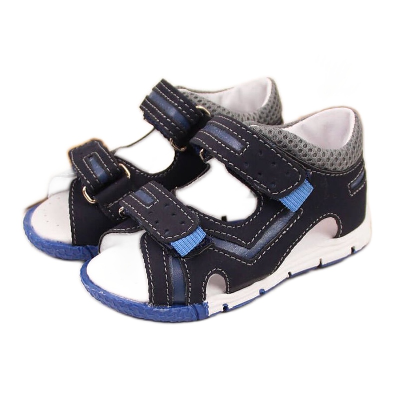 Sandale cu velcro Kornecki KOR6696A bleumarin albastru