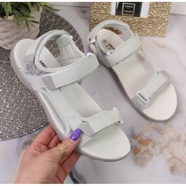 Sandale cu velcro American Club W AM896B gri
