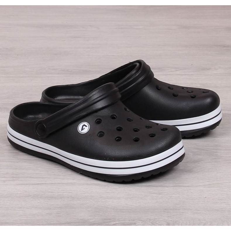 American Club Jr.AM633A papuci de piscina negri negru