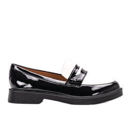 Pantofi de dama Inberg negri alb negru Pantofi de dama Inberg negri alb negru