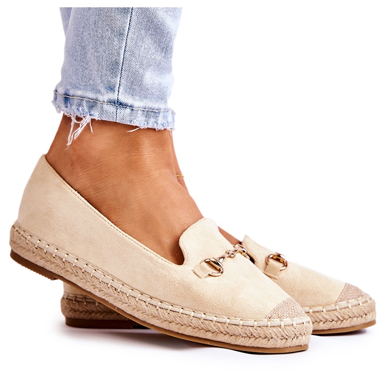 S.Barski Espadrile de damă Classic Slip-on Bej Oresa