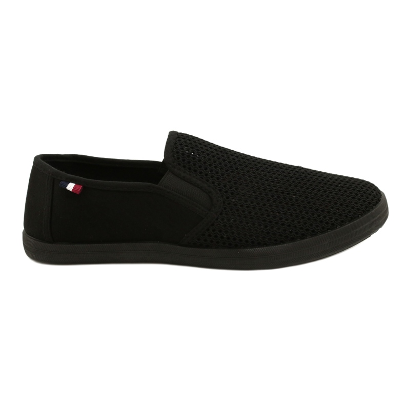 Pantofi slip-on ajurat pentru bărbați Atletico WY18922 negru