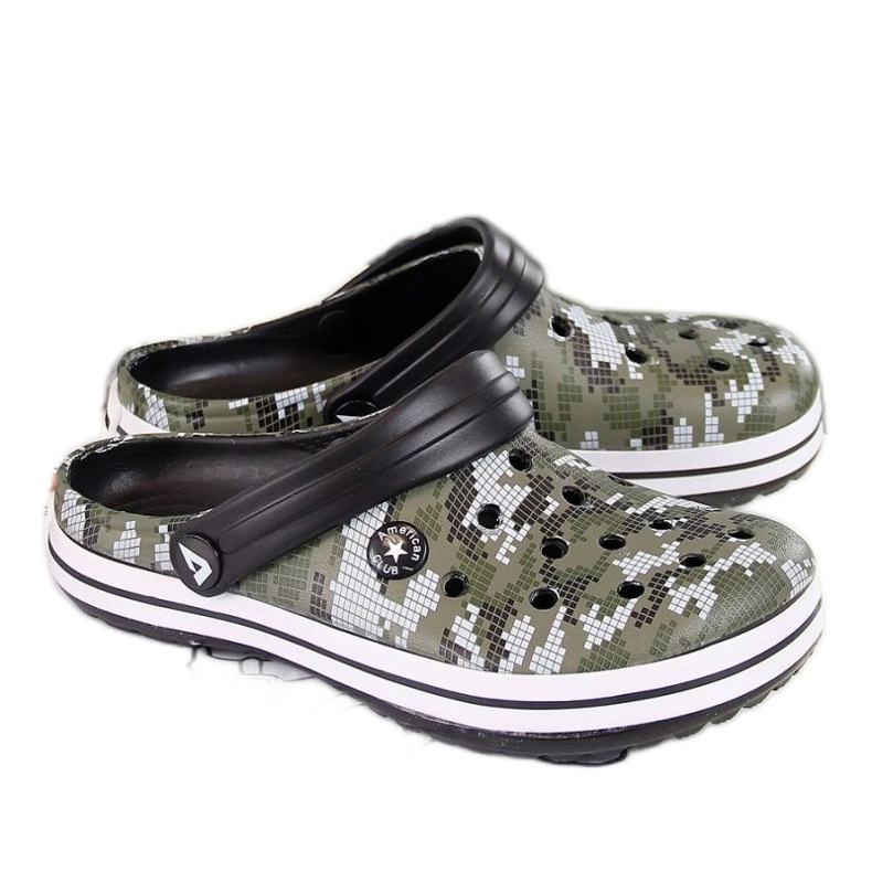 American Club W AM445B papuci din spuma kaki negru