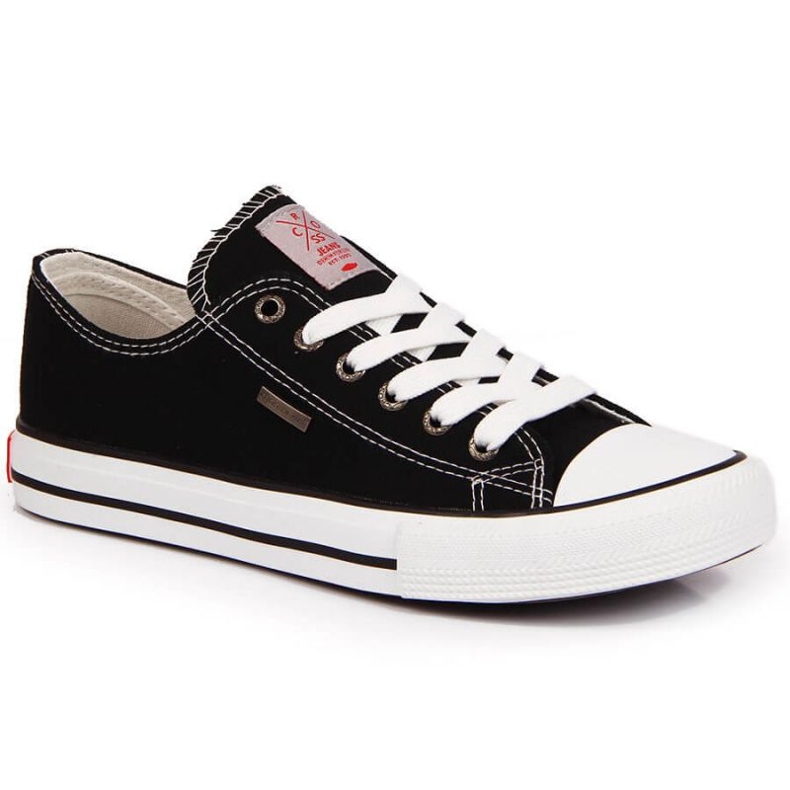 Low Cross Jeans M JJ1R4003C adidași negri negru Low Cross Jeans M JJ1R4003C adidași negri negru