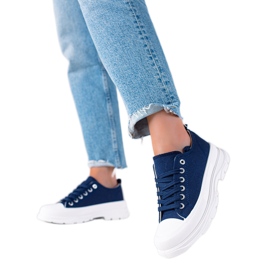 SHELOVET Adidași de damă bleumarin albastru SHELOVET Adidași de damă bleumarin albastru