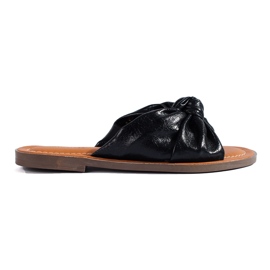 SHELOVET Papuci pentru femei la modă negru SHELOVET Papuci pentru femei la modă negru