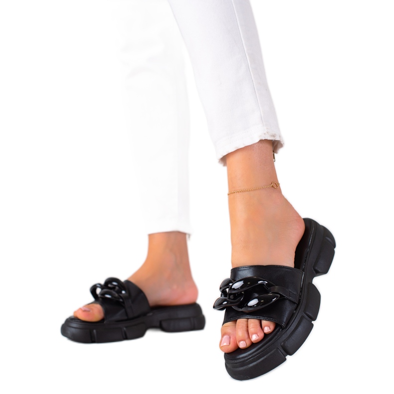 SHELOVET Papuci De Damă Pe Platformă negru