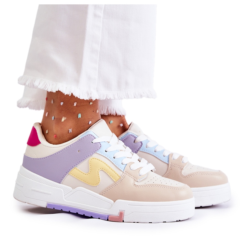 PS1 Pantofi sport dama Bej Francis multicolor