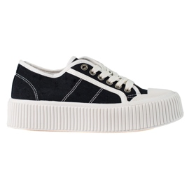 SHELOVET Adidași Pe O Platformă Lată negru SHELOVET Adidași Pe O Platformă Lată negru
