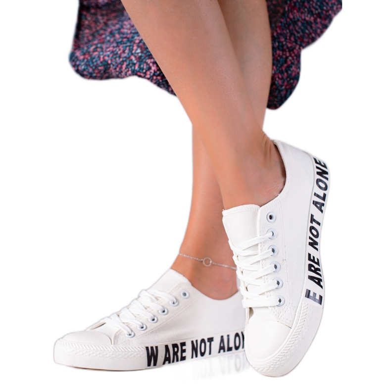 SHELOVET Tenisi albi de modă