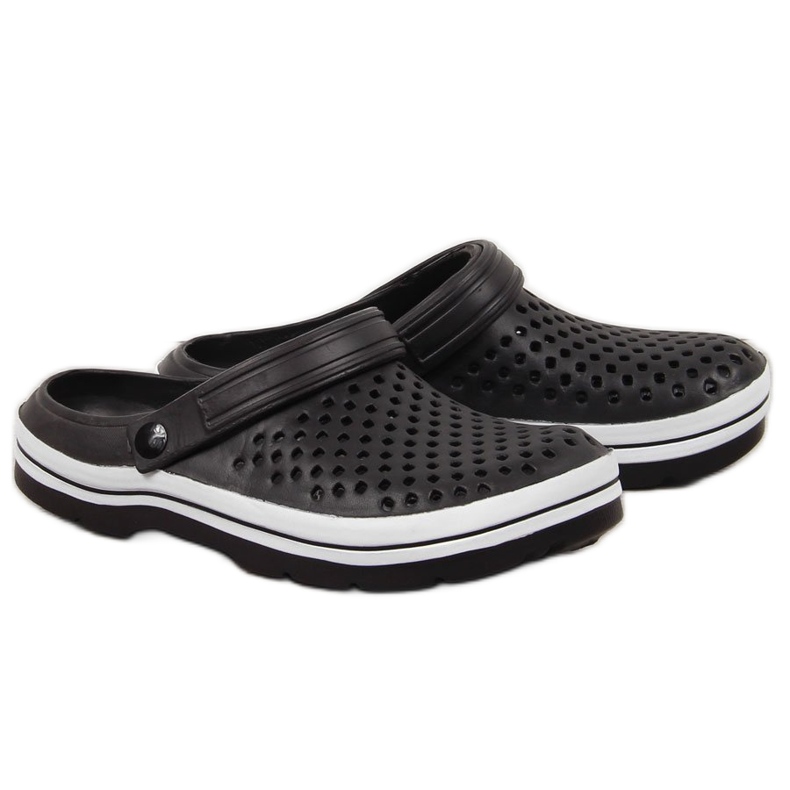 News Papuci bărbați negri din spumă ajurata ȘTIRI negru