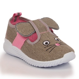 Tenisi slip-on pentru fete Atletico mice gri