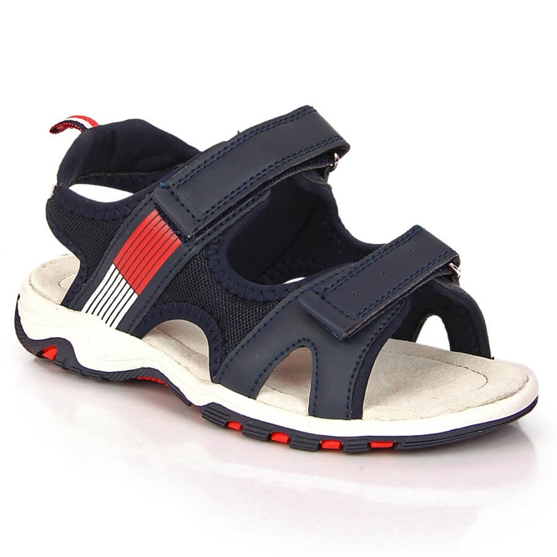 Sandale cu velcro American Club bleumarin pentru baieti albastru Sandale cu velcro American Club bleumarin pentru baieti albastru