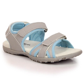 Sandale gri pentru fete sport American Club