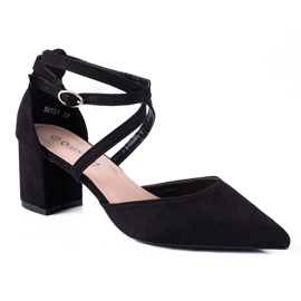 SHELOVET Pompe negre la modă negru SHELOVET Pompe negre la modă negru