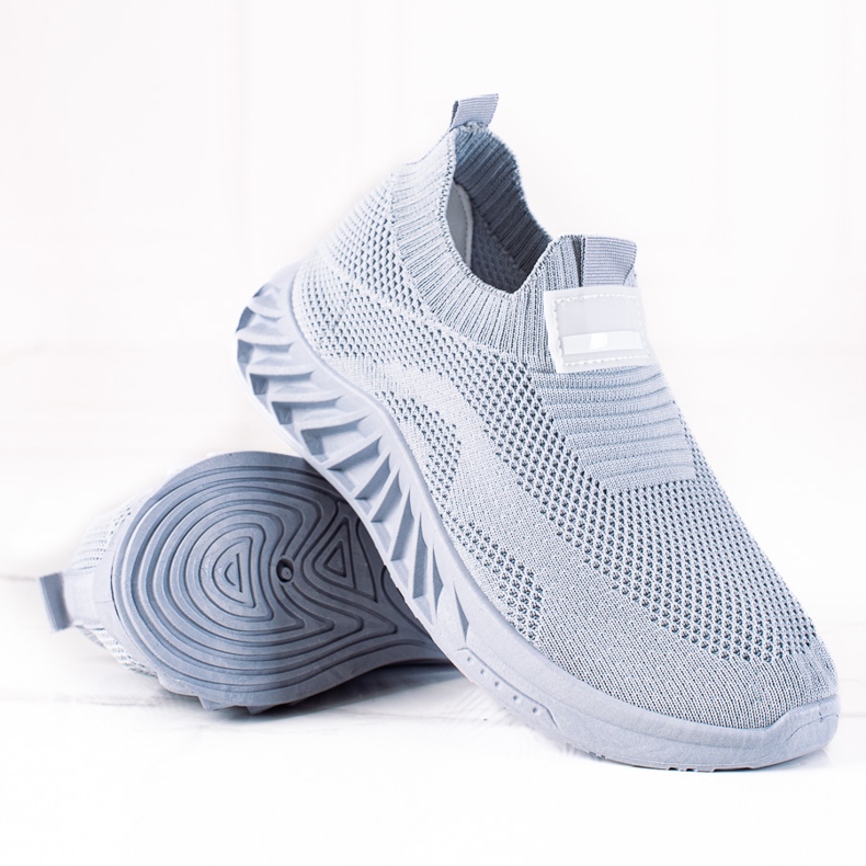 SHELOVET Pantofi sport de alunecare gri