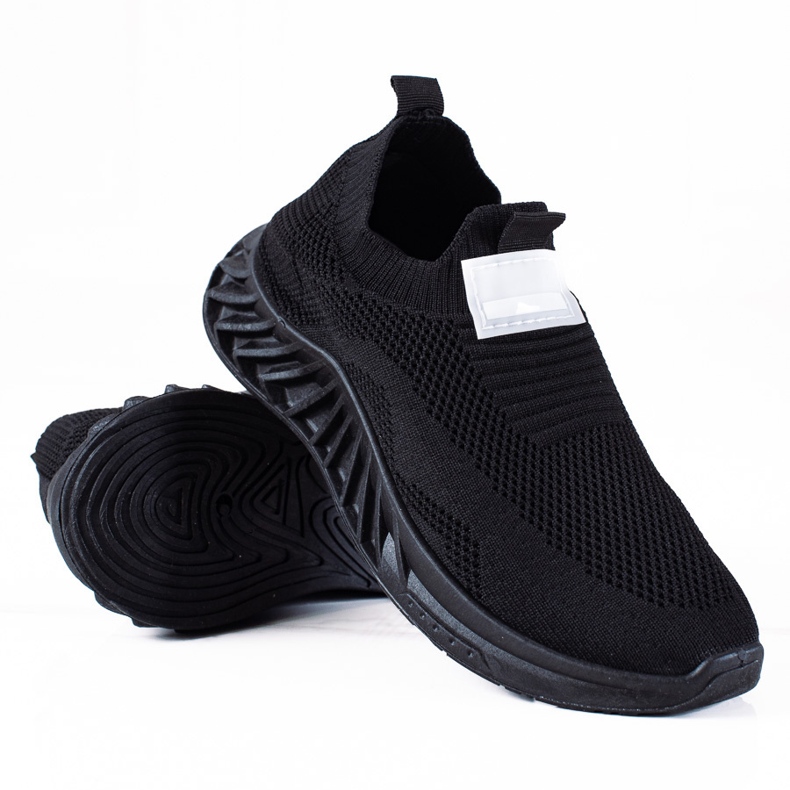 SHELOVET Pantofi sport de alunecare negru