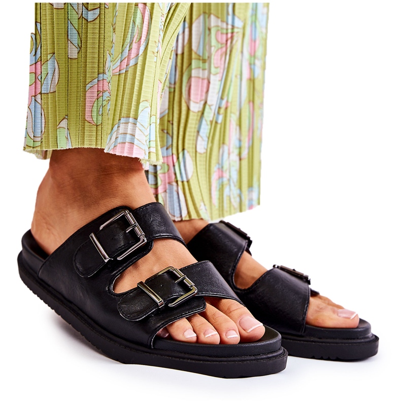 PJ1 Papuci negri clasici pentru femei Weston negru