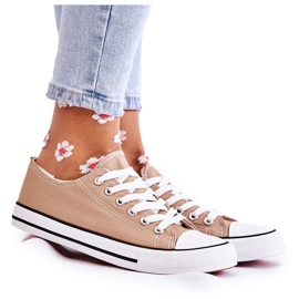 PJ1 Tenisi clasici de damă, Bej închis, Be Mine