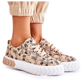 PS1 Pantofi de damă Pantofi Sport W Print Bej Avers
