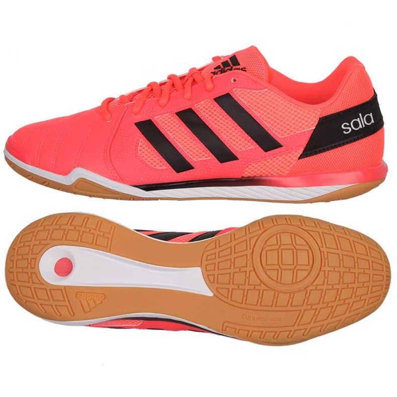 Pantofi de fotbal Adidas Top Sala M GW1699 roșu portocale si rosii