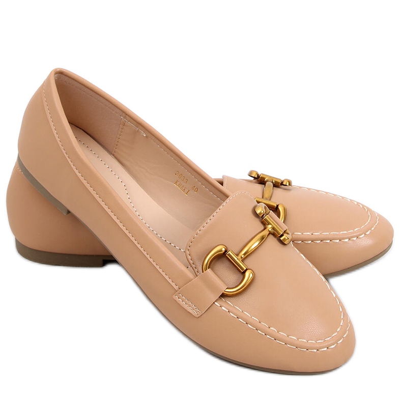 Mocasini de dama Alley Khaki bej