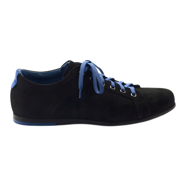 Pantofi sport bărbați negri Pilpol C191 negru albastru Pantofi sport bărbați negri Pilpol C191 negru albastru