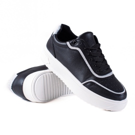 SHELOVET Pantofi sport negri negru