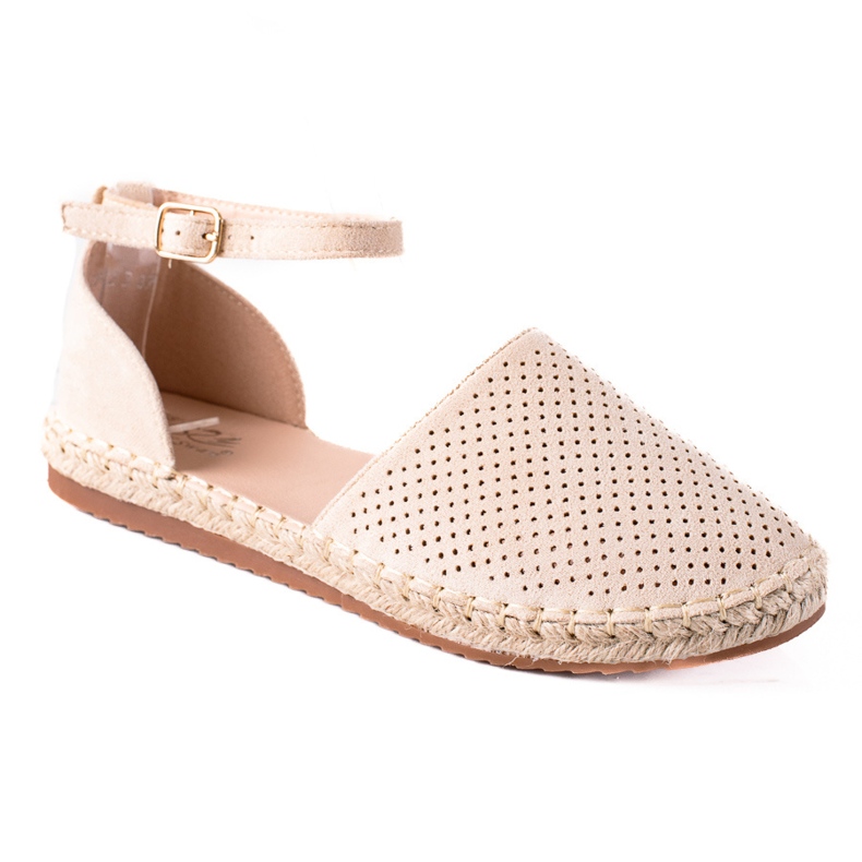 SHELOVET Espadrile deschise maro SHELOVET Espadrile deschise maro