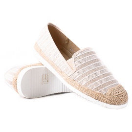 SHELOVET Espadrile cu slip-on bej