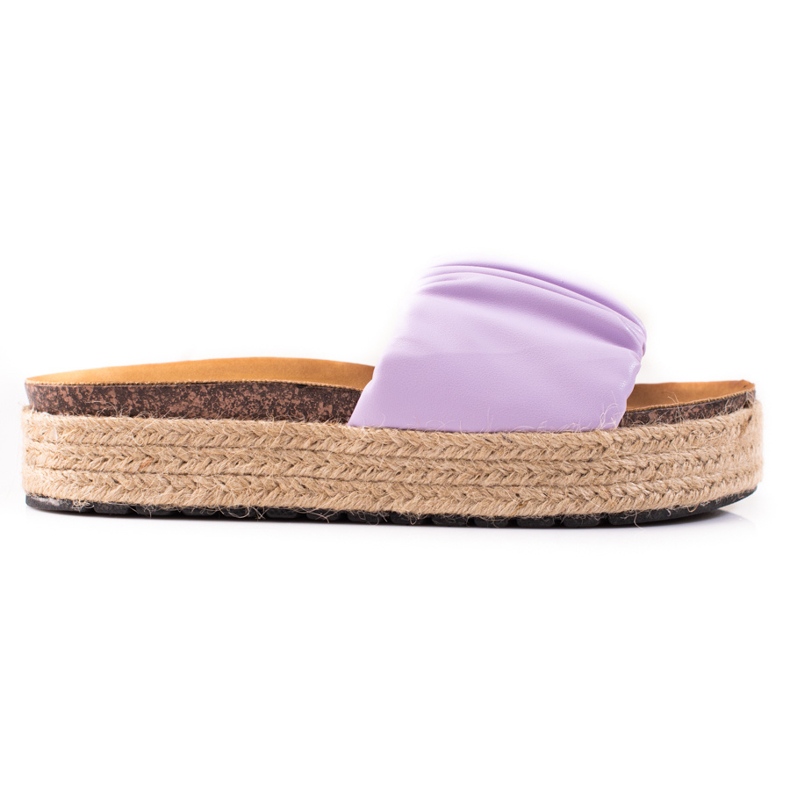 SHELOVET Espadrile damă papuci violet