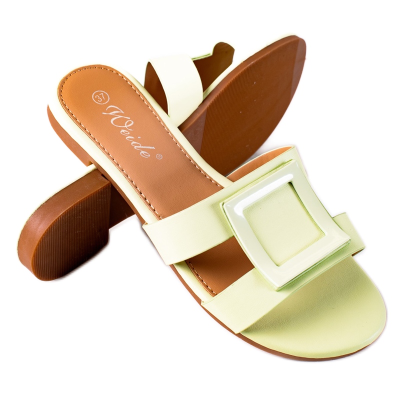 SHELOVET Papuci clasici pentru femei verde