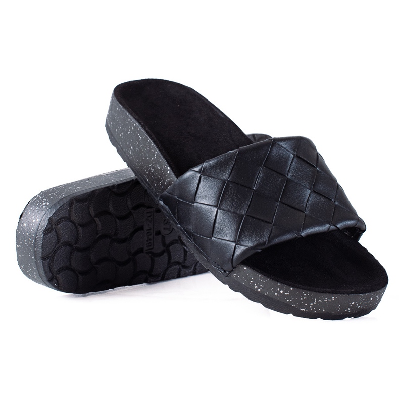 SHELOVET Flip-flops de sex feminin negru