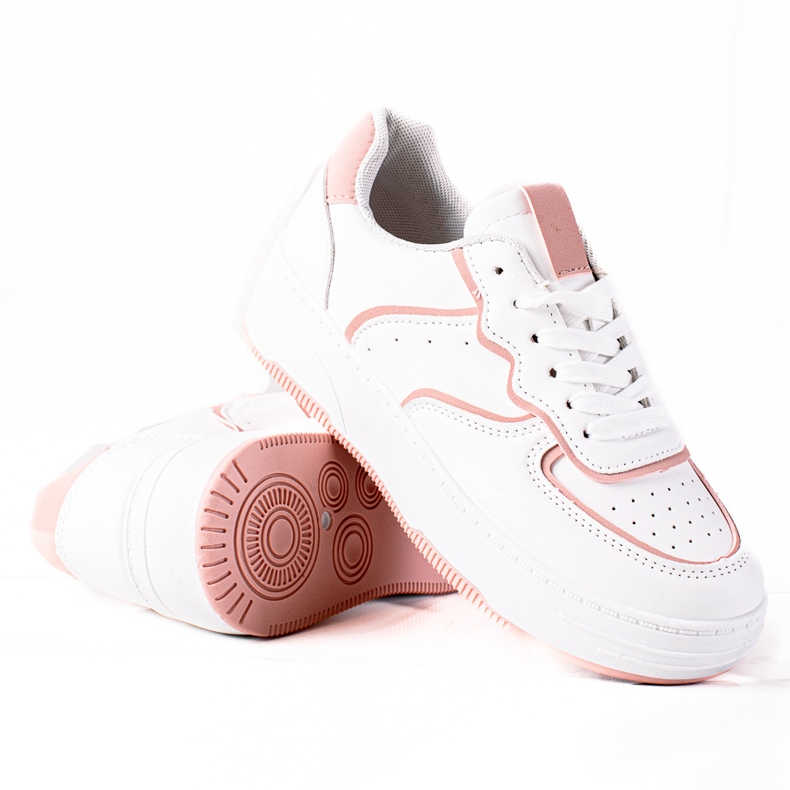 SHELOVET Adidași de damă alb roz