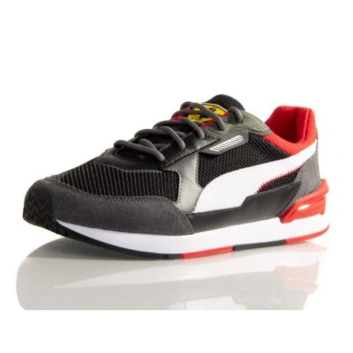 Puma Ferrari Low Racer M 307043 01 alb negru gri