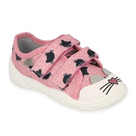 Pantofi copii Befado 907P150 CATS negru roz argint