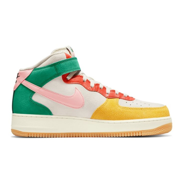 Nike Air Force 1 Mid M DR0158-100 bej roz multicolor verde galben Nike Air Force 1 Mid M DR0158-100 bej roz multicolor verde galben