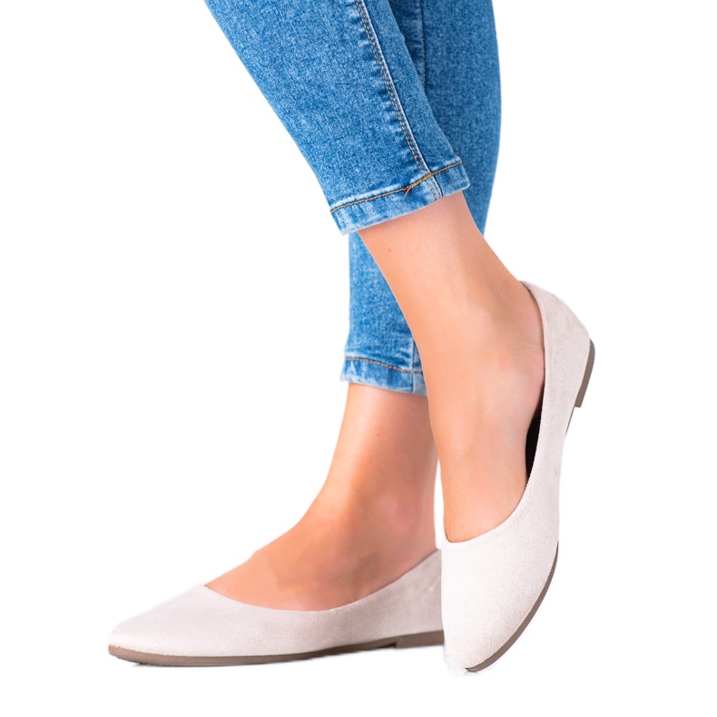 W. Potocki Balerini din piele intoarsa de la Potocki bej W. Potocki Balerini din piele intoarsa de la Potocki bej