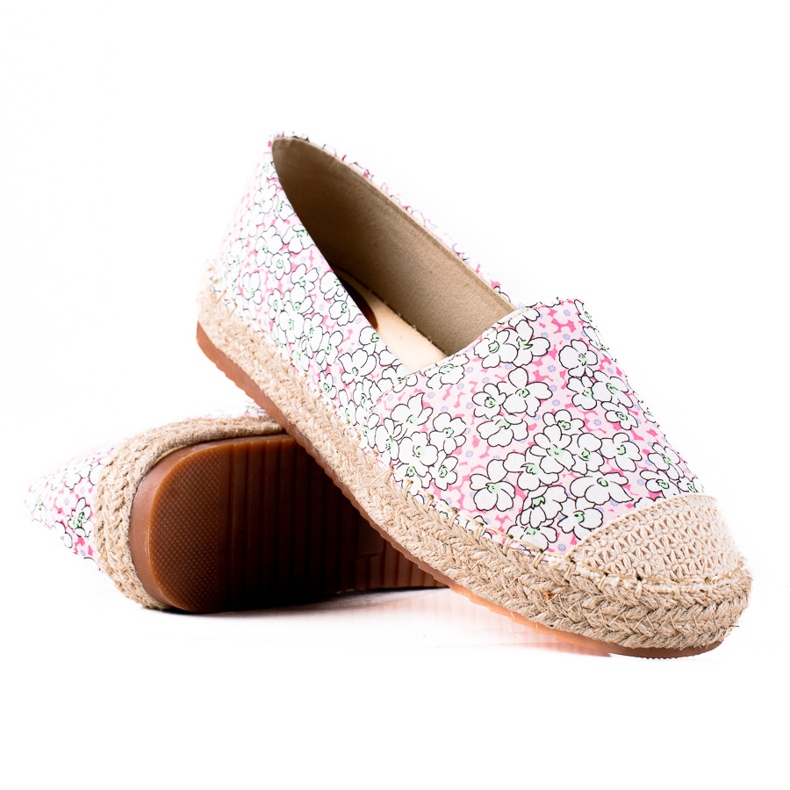SHELOVET Espadrile pentru femei roz multicolor