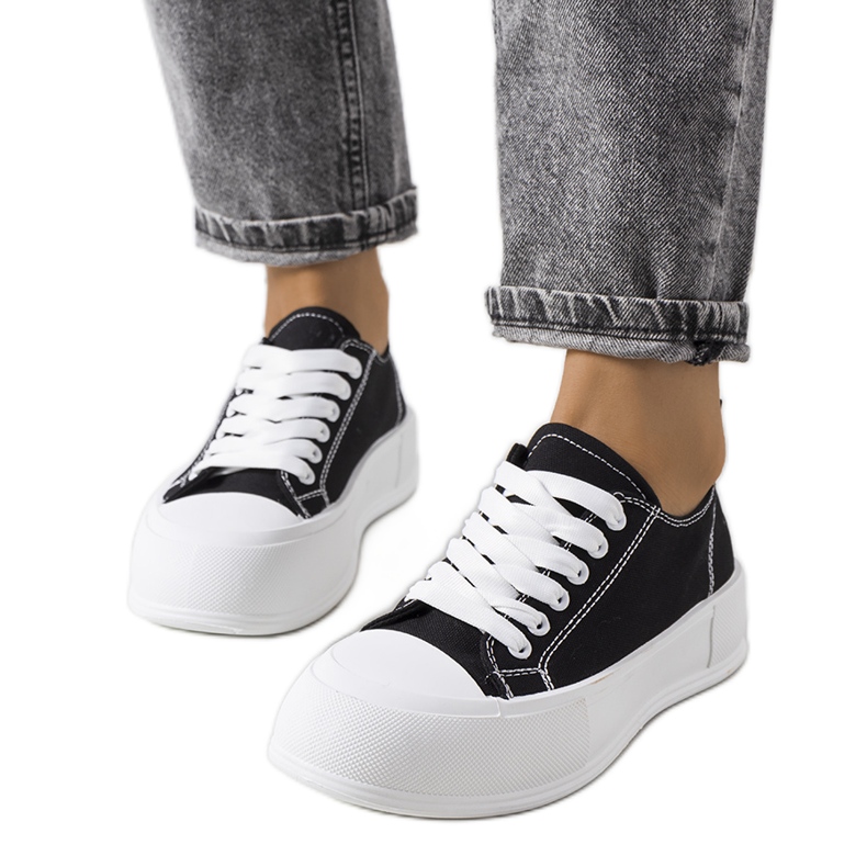 Tenisi negri pe platforma Louisal negru