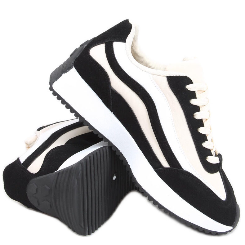 Pantofi negri Zuri bej negru