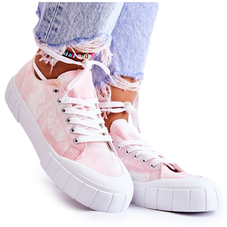 PS1 Pantofi de damă pe platforma Pink Comes roz