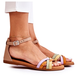 Sandale de damă la modă Maciejka L4953-04 Multicolor bej maro Sandale de damă la modă Maciejka L4953-04 Multicolor bej maro
