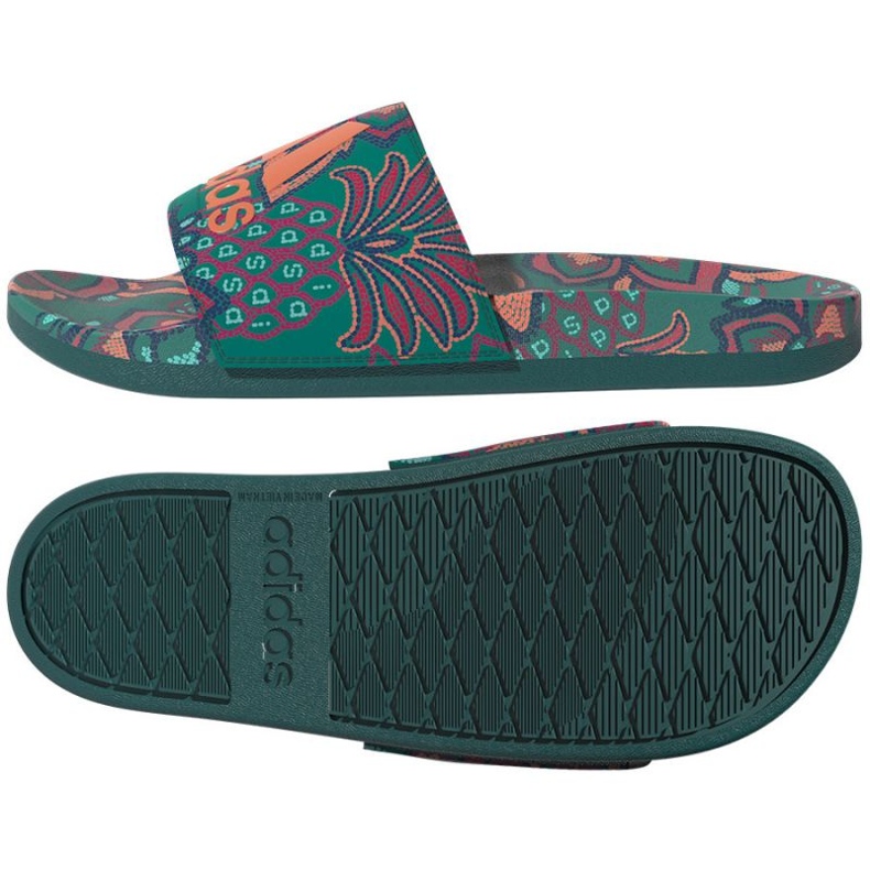 Papuci Adidas Adilette Comfort W GX4302 verde Papuci Adidas Adilette Comfort W GX4302 verde