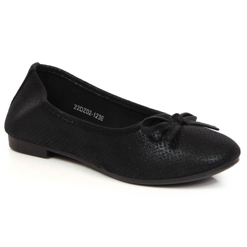 Balerini pentru fete cu fundita neagra eVento negru Balerini pentru fete cu fundita neagra eVento negru