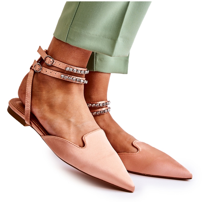 WS1 Sandale De Damă Cu Deget În Roz Amisha Spitz WS1 Sandale De Damă Cu Deget În Roz Amisha Spitz