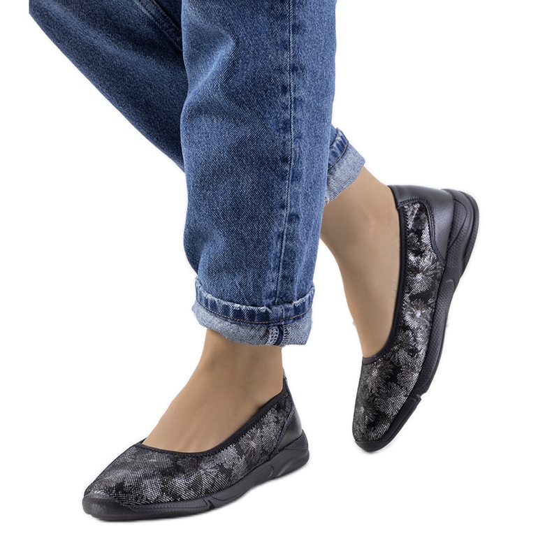 Tenisi Bonnert din piele neagra negru