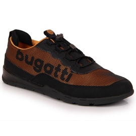 Pantofi sport negri si portocalii Bugatti M JJ153032 negru portocale multicolor Pantofi sport negri si portocalii Bugatti M JJ153032 negru portocale multicolor