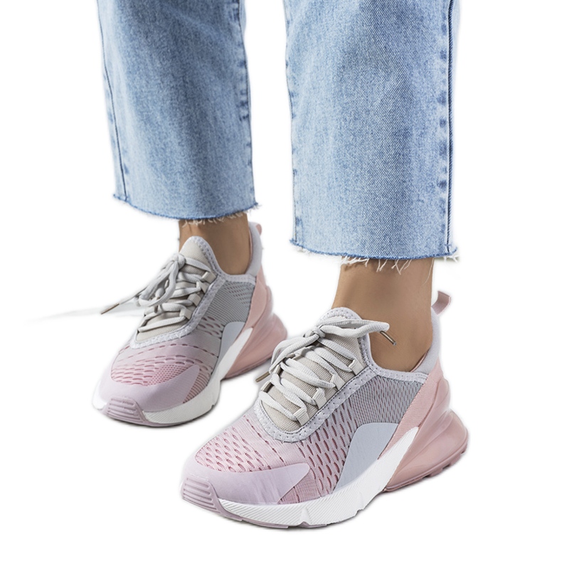 Tenisi sport gri de la Glaner roz