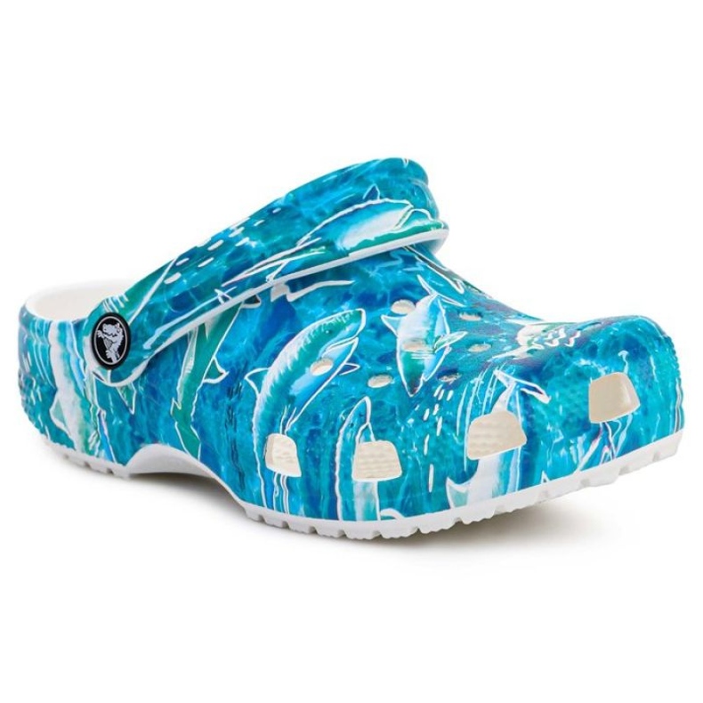 Saboți Crocs Classic Pool Party Copii 207826-941 albastru